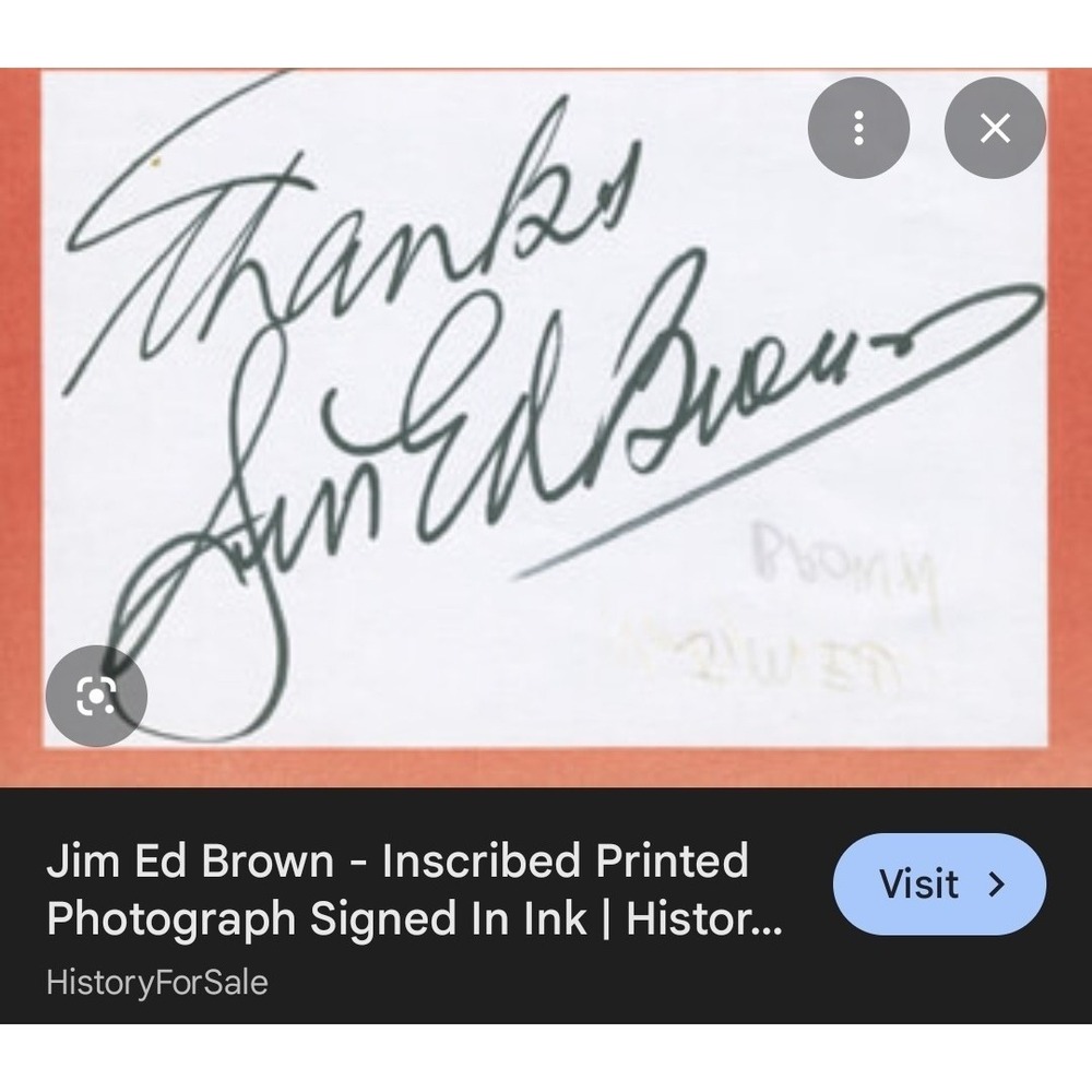 1950s Vintage Fur Coat James Hirsch Jim Ed Brown Autograph Rare Grand Ole Opry - Picture 11 of 16